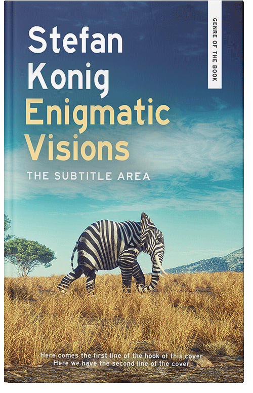 Front view of Premade Surreal Book Cover - Rainee