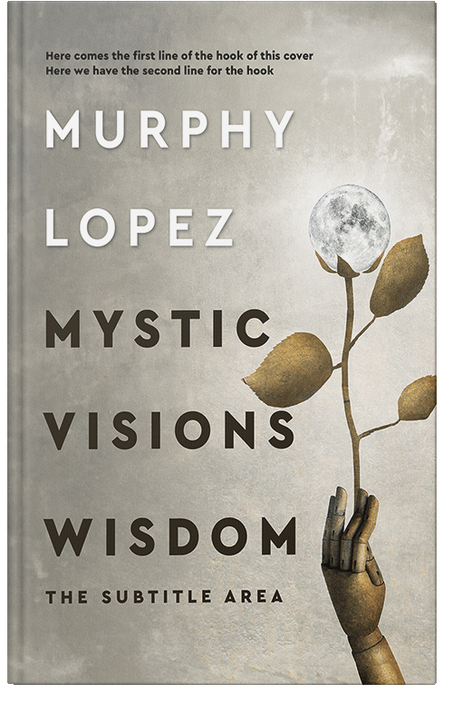 Front view of Ash #15624 - Premade Abstract Book Cover