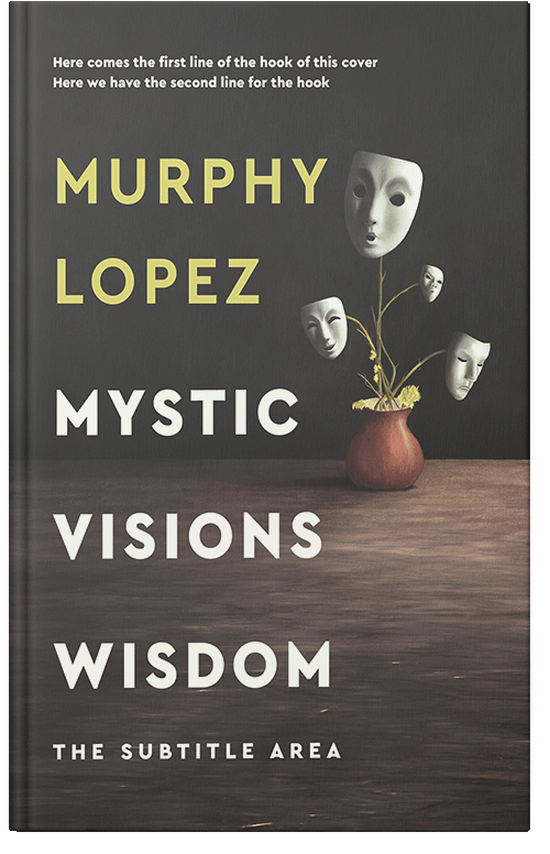 Front view of Merlin #15627 - Premade Abstract Book Cover