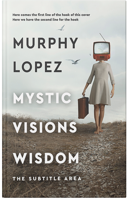 Front view of Kabul #15628 - Premade Abstract Book Cover