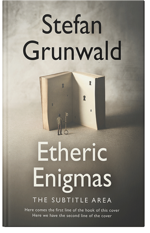 Front view of Granite Green #15630 - Premade Abstract Book Cover