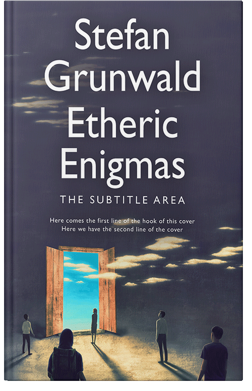 Front view of Tuna #15636 - Premade Abstract Book Cover