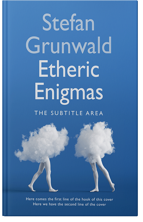 Front view of Premade Surreal Book Cover - Jelly Bean