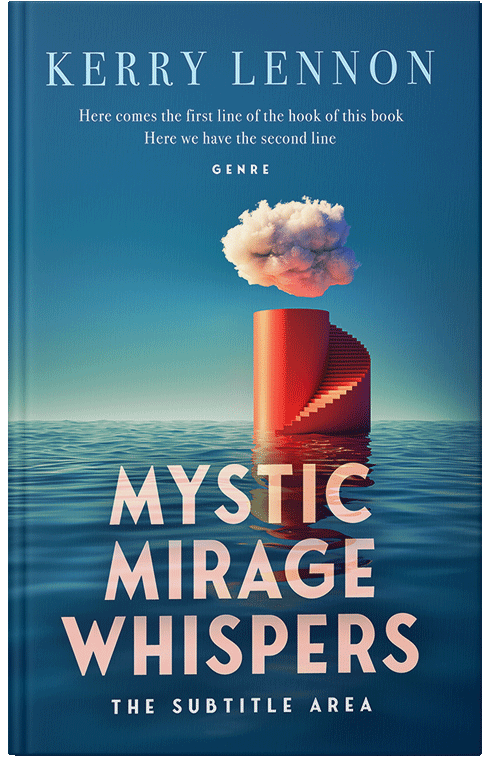 Front view of Premade Surreal Book Cover - Chathams Blue