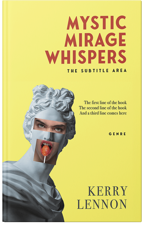 Front view of Premade Abstract Book Cover - Manz