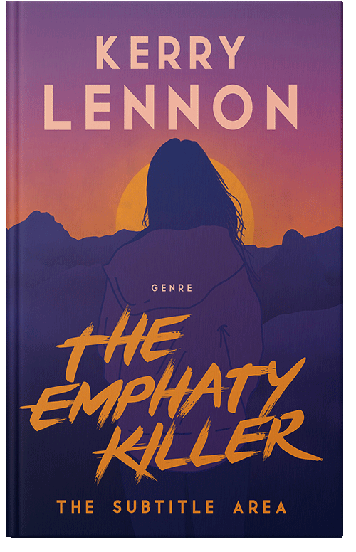 Front view of Premade Mystery & Thriller & Suspense Book Cover - Raw Sienna