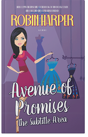 Pre Made Book Cover Trendy Pink