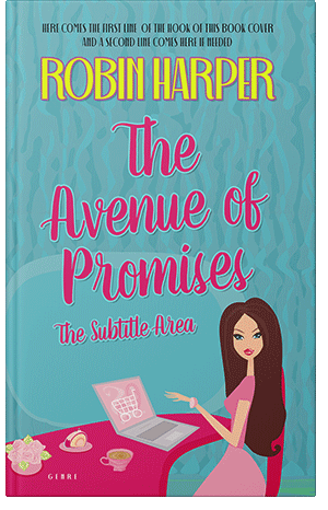 Pre Made Book Cover Fountain Blue