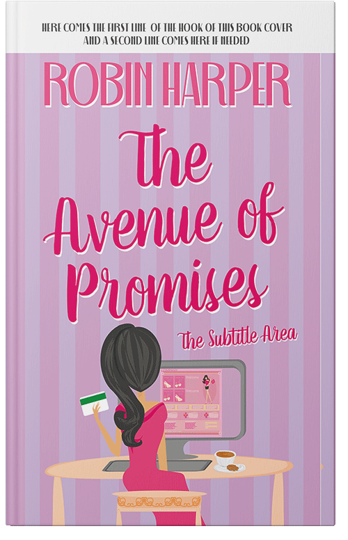 Front view of Premade Chick Lit Book Cover - Thistle