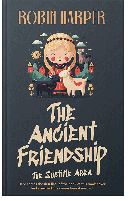 Front view of Ebony Clay #15690 - Premade Children's Book Cover