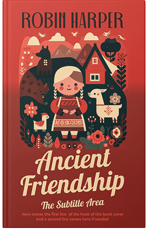 Pre Made Book Cover Burnt Umber