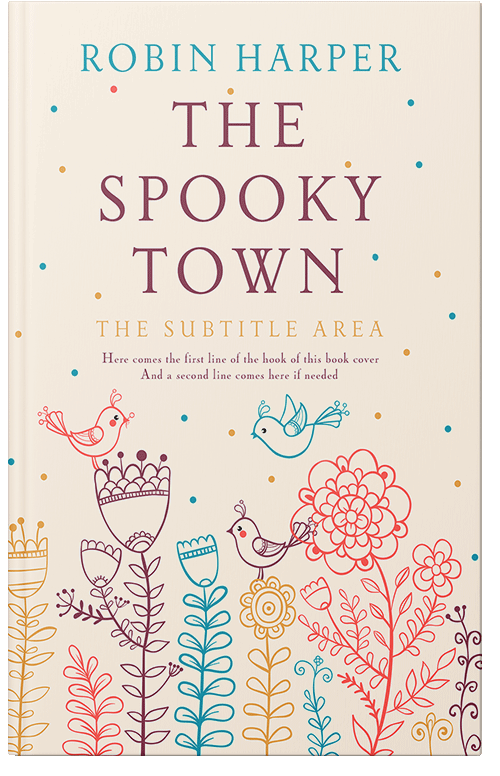 Front view of Linen #15702 - Premade Horror Book Cover