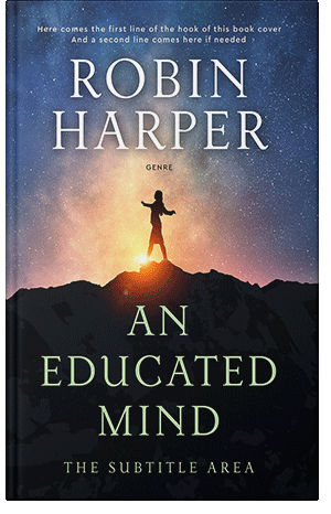 Pre Made Book Cover Tan