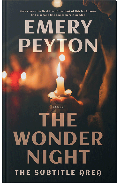 Front view of Premade Mystery & Thriller & Suspense Book Cover - Antique Brass