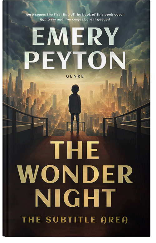 Front view of Premade Teen & Young Adult Book Cover - Tan