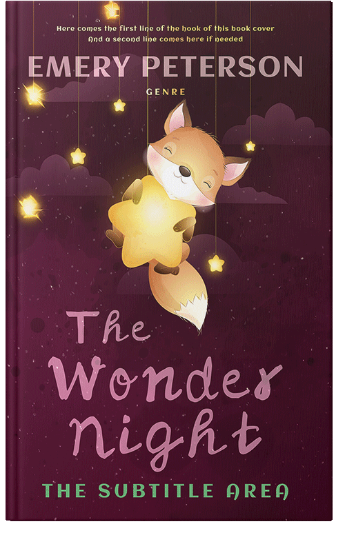 Front view of Maroon Oak #15743 - Premade Teen & Young Adult Book Cover