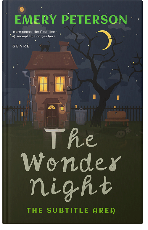 Front view of Premade Children's Book Cover - Heavy Metal