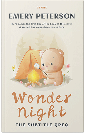 Pre Made Book Cover Ecru White