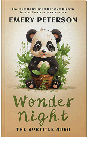 Pre Made Book Cover Grain Brown