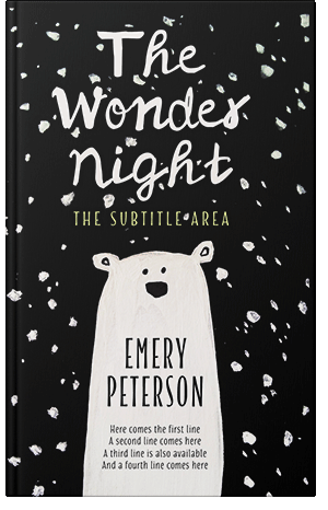 Pre Made Book Cover Black