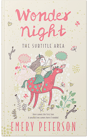 Pre Made Book Cover Ecru White