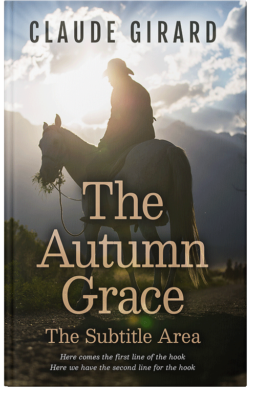 Front view of Premade Action & Adventure Book Cover - Moon Mist