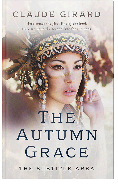 Front view of Premade Western Book Cover - Pearl Bush