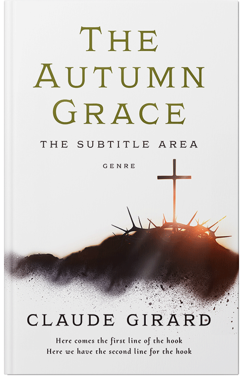 Front view of Premade Religion & Spirituality Book Cover - Black Marlin