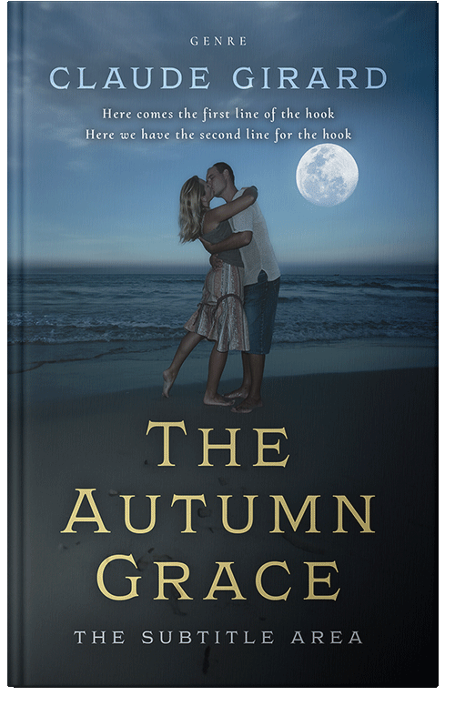 Front view of Premade Romance Book Cover - Ebony Clay