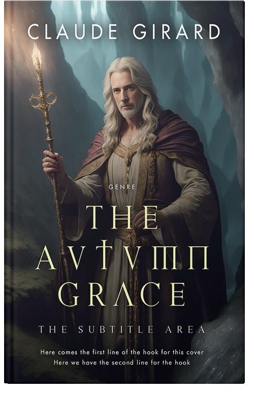 Front view of Shark #15834 - Premade Fantasy Book Cover | BookCoverZone