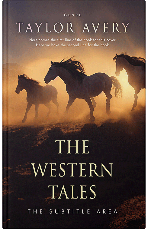 Front view of Di Serria #15855 - Premade Western Book Cover