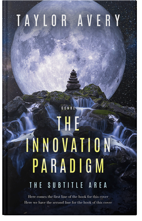 Front view of Premade Fantasy Book Cover - Iron