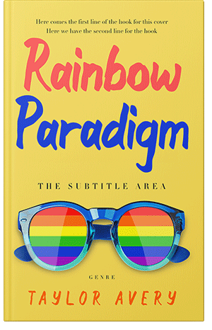 Pre Made Book Cover Energy Yellow