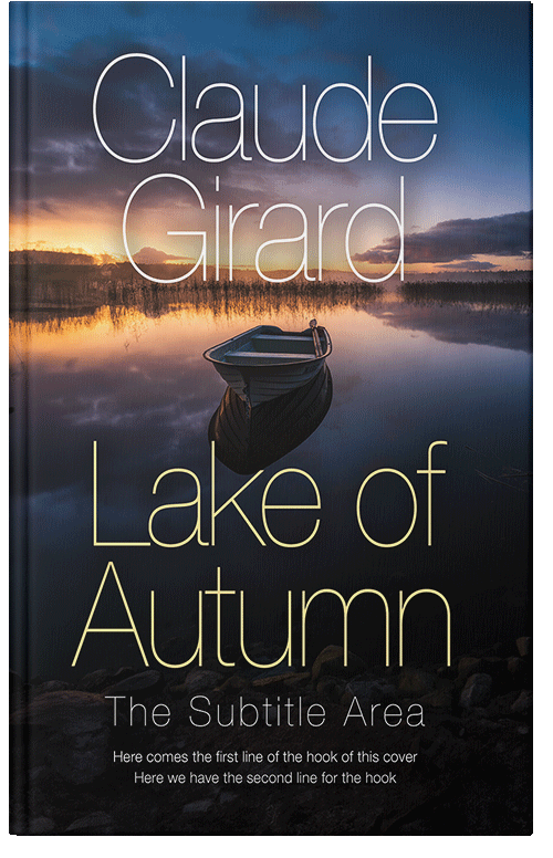 Front view of Premade Nature Book Cover - Mirage