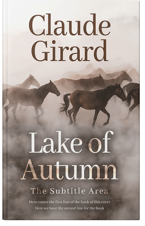 Front view of Pale Oyster #15882 - Premade Western Book Cover