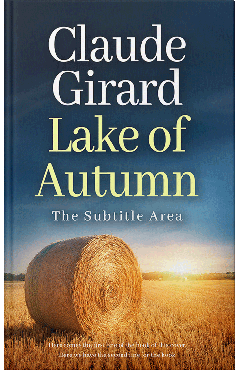 Front view of Harvest Gold #15885 - Premade Western Book Cover