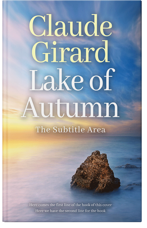 Front view of Premade Nature Book Cover - Cloud