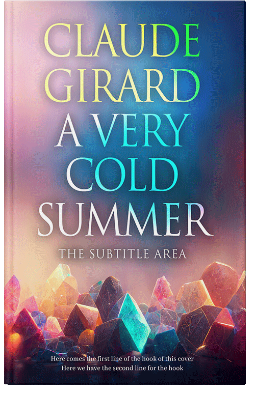 Front view of Premade Fantasy Book Cover - Blue Bayoux