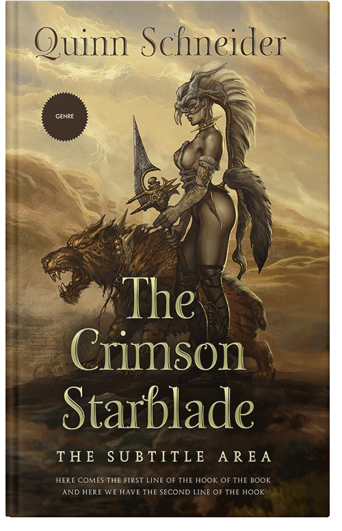 Front view of Premade Fantasy Book Cover - Mikado