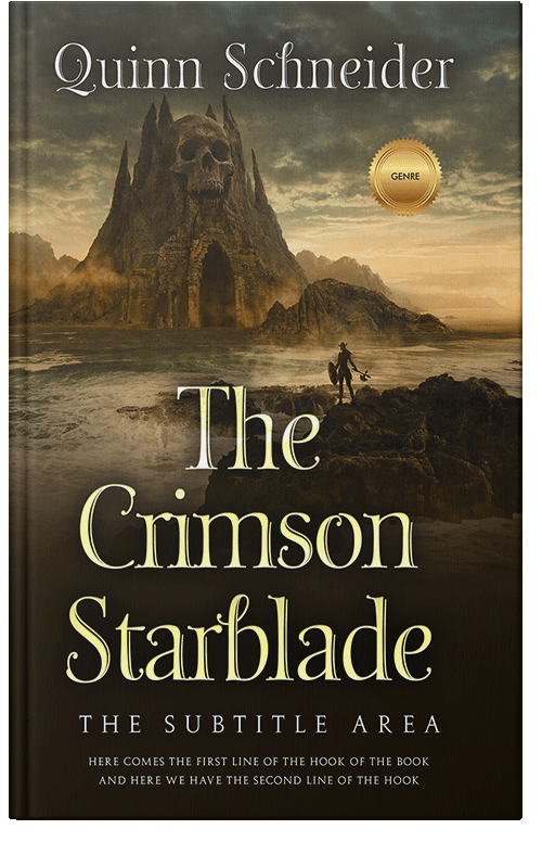 Front view of Premade Fantasy Book Cover - Mikado