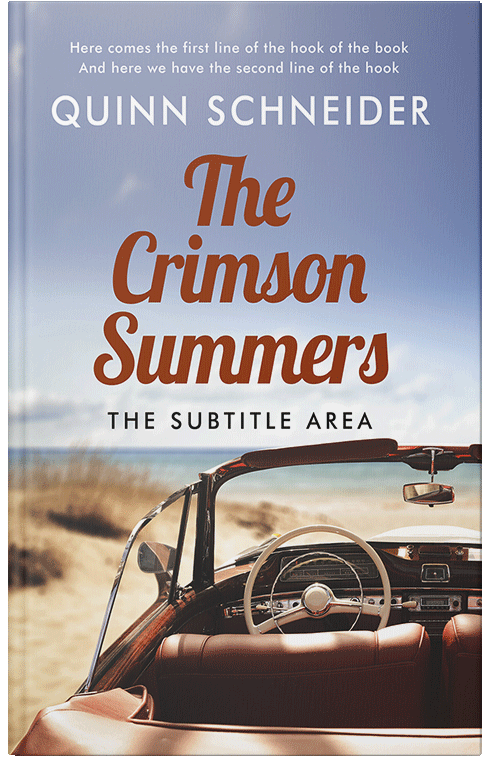 Front view of Premade Travel Book Cover - French Gray