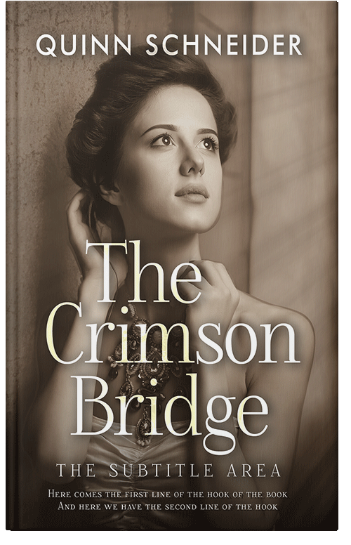 Front view of Premade Historical Book Cover - Coffee