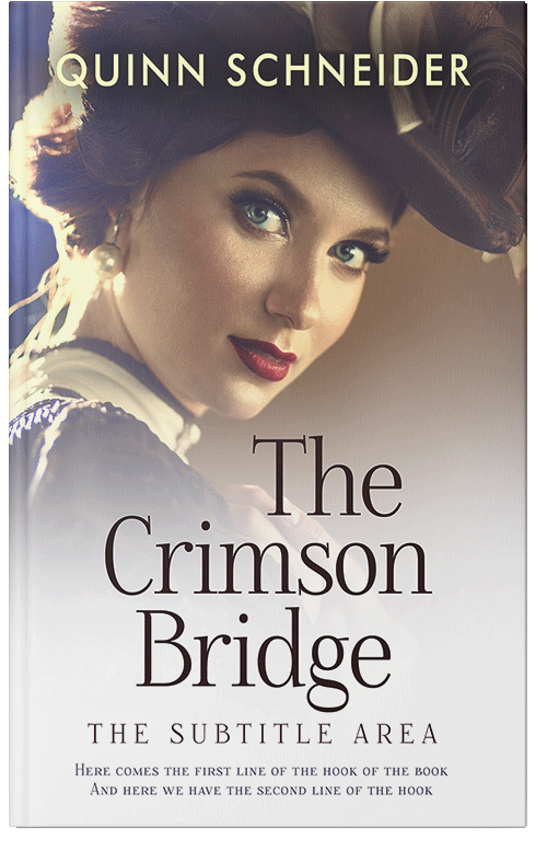 Front view of Premade Historical Book Cover - Soft Amber