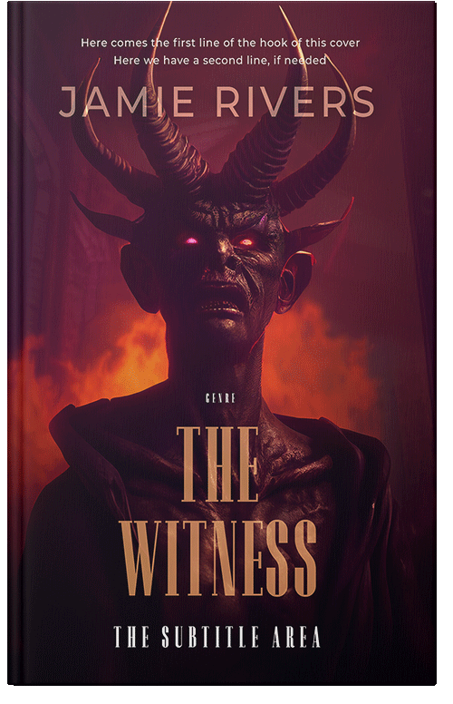 Front view of Premade Fantasy Book Cover - Aubergine