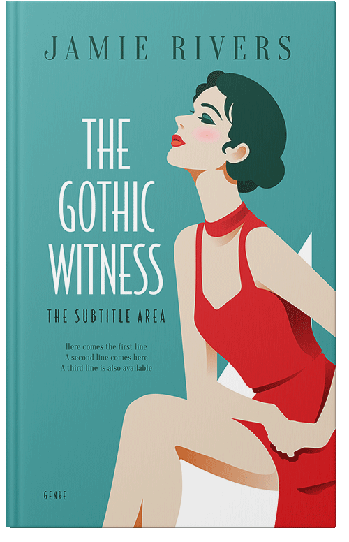 Front view of Premade Abstract Book Cover - Tonys Pink