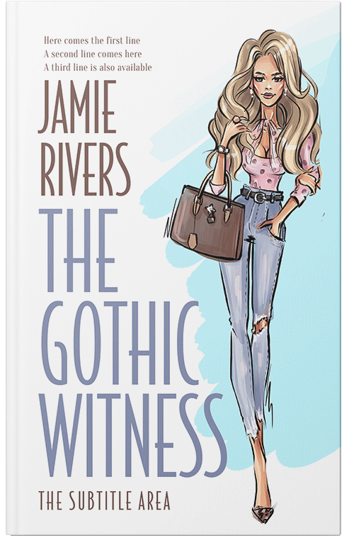 Front view of Premade Abstract Book Cover - Unknown