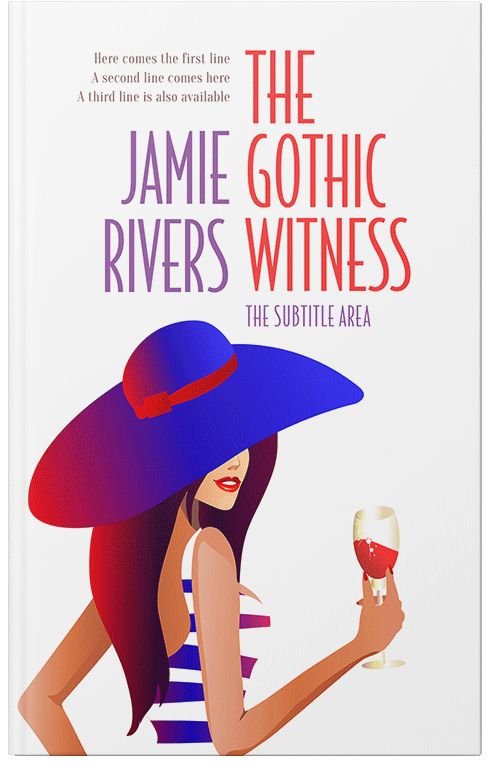 Front view of Premade Chick Lit Book Cover - Blue Gem