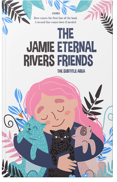 Front view of Premade Teen & Young Adult Book Cover - Bright Gray