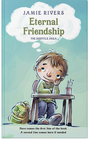 Pre Made Book Cover Paris White