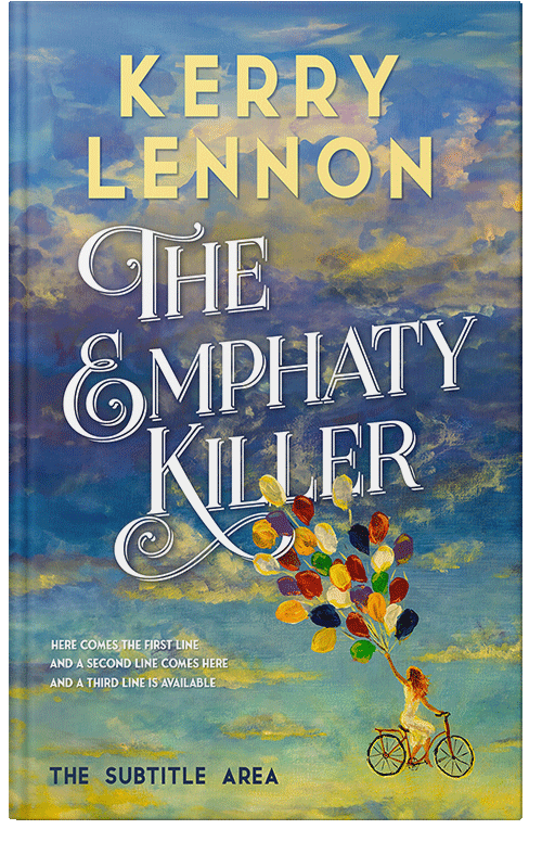 Front view of Premade Chick Lit Book Cover - Slate Gray